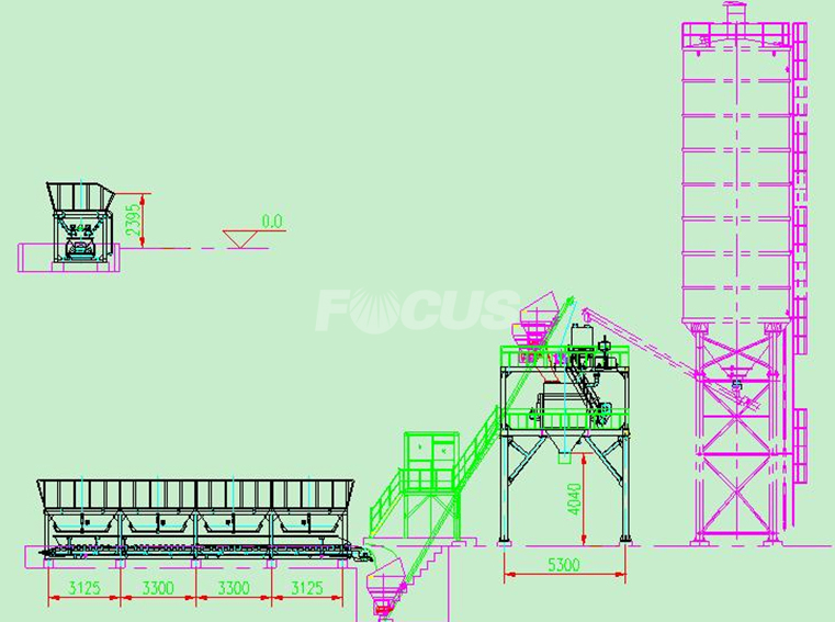CAD Photo 1 of HZS75 Concrete Plant
