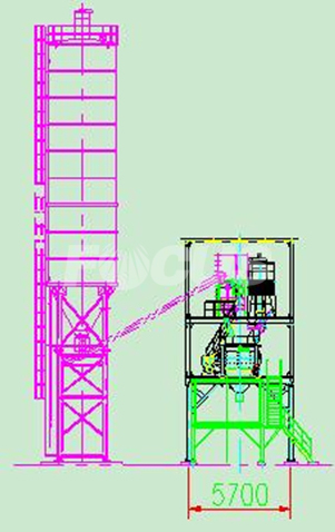 CAD Photo 2 of HZS120/100 Concrete Batching Plant