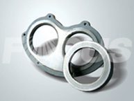 Hard alloy eyeglass plate and cutting ring