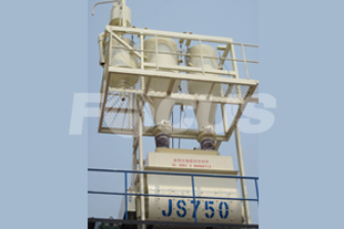 JS750 twin shaft compulsory concrete mixer