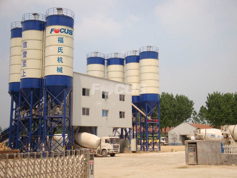 HZS100/120 Concrete Batching Plant,Ready Mix Concrete Plant For Sale