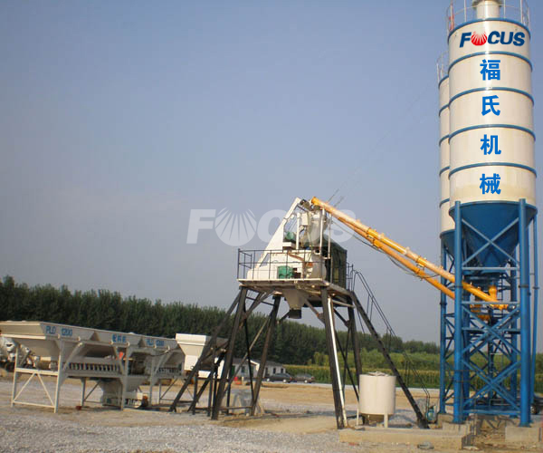 HZS25 Concrete Plant, HZS35 Concrete Mixing Plant, HZS50 Concrete Batching Plant